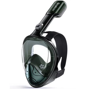 Greatever G2 Vollgesichts-Schnorchelmaske Neuestes Dry Top System Faltbar SM/Med Blau - Bild 1 von 3