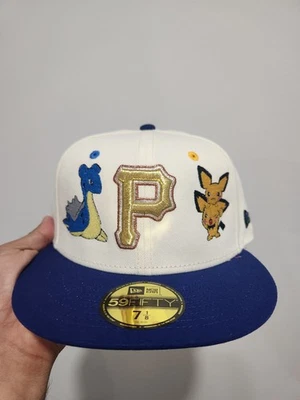 New Era Pittsburgh Pirates 59FIFTY Fitted Hat X Pokemon Exclusive Size 7 1/8 - Image 1 of 4