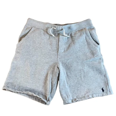 Ralph Lauren Polo Single Horse Gray Fleece Shorts Y 14-16 Pony Logo - Image 1 of 4