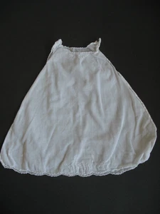 Vintage White Floral Embroidered Dress Baby Night Gown 6 Months - Picture 1 of 7