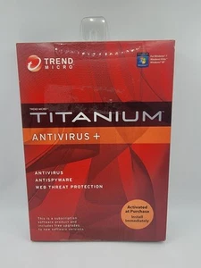Trend Micro Titanium Antivirus Software + Antispyware Web Threat Protection NEW - Picture 1 of 6