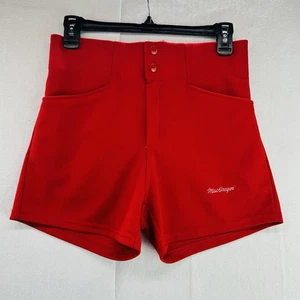 VINTAGE MacGregor Coach Fitness Sport Shorts Größe Small 28-30 rot Polyester - Bild 1 von 9
