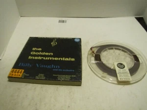 VTG REEL TO REEL BILLY VAUGHN THE GOLDEN INSTRUMENTAL 7 1/2 IPS USED READ - Picture 1 of 2