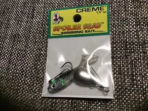 Creme Spoiler Shad 1.5” Black Back SSB101S Spinning Lure - Picture 1 of 2