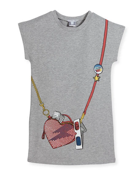 NUEVO CON ETIQUETAS NUEVO Vestido Bandolera Little Marc Jacobs Niñas Essential Jersey Corazón 12y Foto 1 de 1
