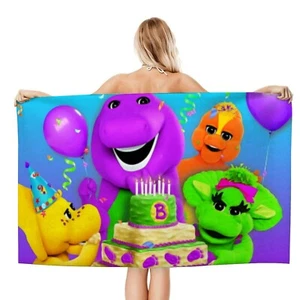 Barney and Friends Geschenke Strandtuch für Frauen Mädchen oder Jungen Geburtstag 30,7"*51,2" - Bild 1 von 7
