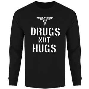 Langarmhemden Herren Drugs Not Hugs - Bild 1 von 4