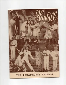 Vintage Theatre Program PLAYBILL 1943 EARLY TO BED Fats Waller music - Picture 1 of 2