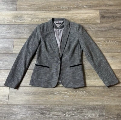 Blazer Tommy Hilfiger Mujer Talla 6 Chaqueta Parches en el Codo Carrera Preppy Americana Foto 1 de 4