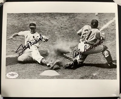 Stan Musial Signed Photo 8x10 Baseball Andy Seminick Autograph Cardinals HOF JSA - Image 1 of 3