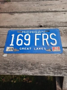 Michigan License Plate 169 FRS - Picture 1 of 1