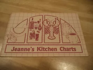 Jeanne's Kitchen Charts Tips & Tricks Vintage Pamphlet Cookbook Paperback - Picture 1 of 15