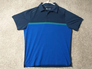 Under Armour Polo Shirt Mens Large Blue Golf Golfer Casual Adult - Picture 1 of 12