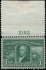 SAVOYSTAMPS USA Scott # 323 1904 MNH F/VF 1c Green Livingston CV-$ 60 - Picture 1 of 1