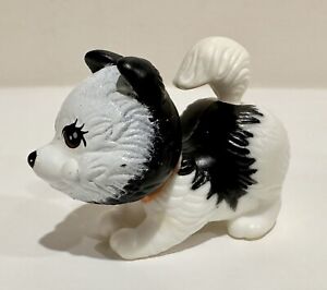 Vintage Kenner Littlest Pet Shop LPS Black White Husky Dog Mail Order