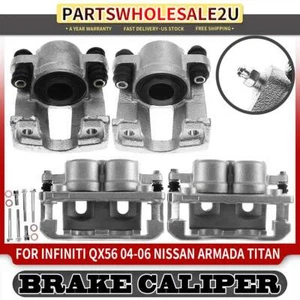 4x Front & Rear Brake Calipers for Infiniti QX56 Nissan Titan Pathfinder Armada - Picture 1 of 8