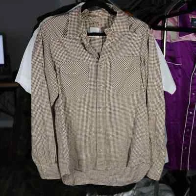 Camisa occidental TS(S) pata de gallo algodón cachemir talla 2 Foto 1 de 4