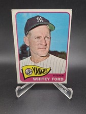 1965 Topps WHITEY FORD YANKEES BASEBALL CARD #330 