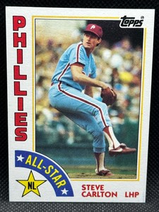1984 84 Topps Baseball #395 STEVE CARLTON * ALL-STAR * PHILLIES