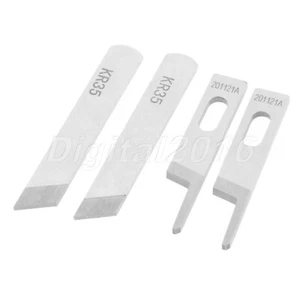 2Pcs/1Set Tungsten steel Down KR35/Upper KR23 Overlock Sewing Machine Accessory - Picture 1 of 11