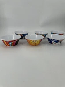 Lote de 6 tazones de cereal Kellogg marca Tucán Sam Tony Tiger Raisen bucles de frutas - Imagen 1 de 16