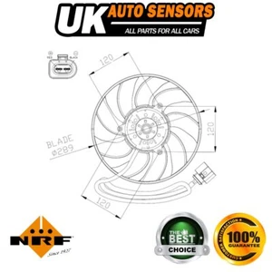 Fits VW Transporter 2003-2015 1.9 TDi 2.0 2.5 3.2 NRF Engine Cooling Fan #3 - Picture 1 of 4