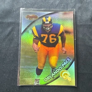 Orlando Pace 1997 novato refractor Bowman's Best #110 - Imagen 1 de 2