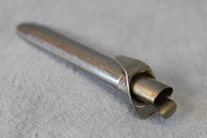 Antico portafiori Art Decò placcato argento perfetto brevetto foro bottone posy - Foto 1 di 4