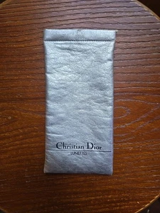 De colección Christian Dior 2056 Estuche Gafas Gafas Estuche Plateado Lunetas Raro - Imagen 1 de 8