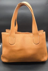 Vintage Leder Handtasche  Ledertasche Retro Damentasche Vintage Schultertasch - Bild 1 von 12