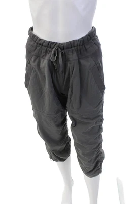 Pantalones deportivos Lululemon para mujer con cordón en la cintura con bolsillos paneles grises talla M Foto 1 de 4