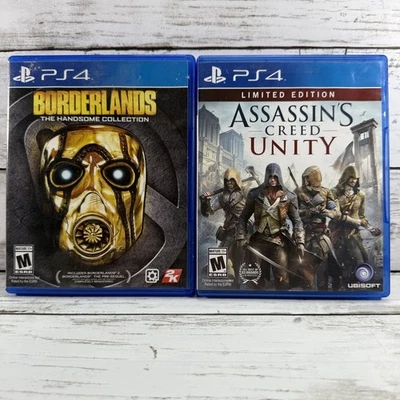 PS4 Borderlands The Handsome Collection CIB Assassins Creed Unity Playstation 4 - Image 1 of 4