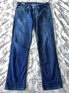 Levi’s 514 Jeans Men’s W34 L29.5 Inches Genuine Blue - Picture 1 of 11