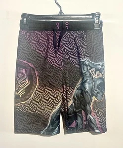 Marvel Swim Trunks Size Small Black Panther Print Board Shorts Bathing Suit Pool - Picture 1 of 6