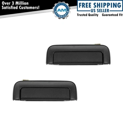 Juego de pares de manijas de puerta exteriores texturizadas negras delanteras izquierda y derecha para Montero Sport Foto 1 de 4