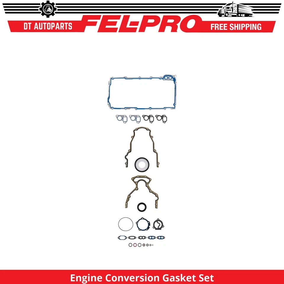 Juego de juntas de conversión de motor Fel-Pro para Chevrolet Silverado 3500 HD 2007-2019 6,0 L Foto 1 de 1