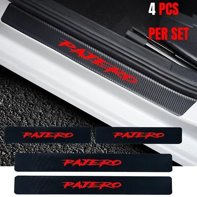 For Mitsubishi Pajero Car Door Plate Sill Scuff Anti Scratch Sticker Protector - image 1 of 4