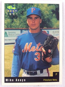 1991 Pittsfield Mets-Classic BEST Baseball Card-Mike Anaya