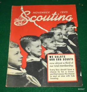 VINTAGE BOY SCOUT - 1945 SCOUTING MAGAZINE - NOVEMBER - Picture 1 of 3