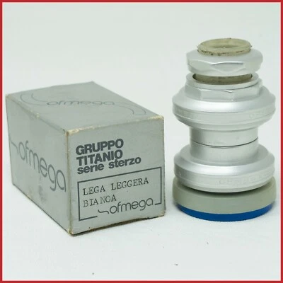 NOS OFMEGA TITANIO 1" INCH VINTAGE HEADSET THREADED RACING ITALIAN THREAD OLD - Image 1 of 4