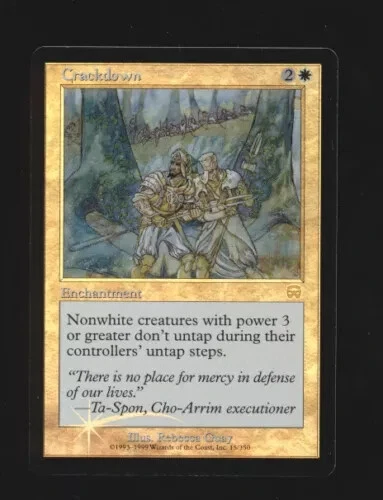 Crackdown Mercadian Masques FOIL NM/EX Magic the Gathering MtG - Image 1 of 1