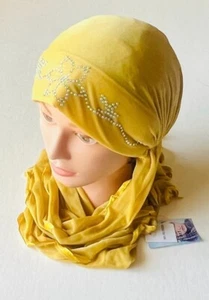 Hijab Muslim Women's Scarf Head cover wrap shawl stole Soft Silky -Yellow - Picture 1 of 7