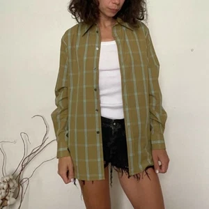 Marc Jacobs RUNWAY 2.13.2019 Olive Green Plaid Button Up Cotton Shirt US6 NWT - Picture 1 of 7
