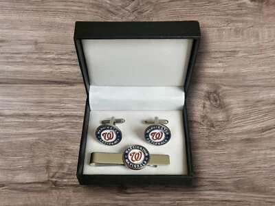 Gemelos, clip de corbata o juego completo de los Nacionales de Washington Foto 1 de 4