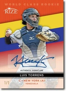 LUIS TORRENS 2014 Rize Rookie Autograph ORANGE BLANK BACK WORLD CLASS Auto 1/1 - Picture 1 of 2