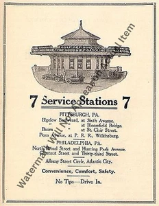 Gulf Oil Pittsburgh Service Station Brochure Vintage Photograph Print 8.5x11" - Picture 1 of 1