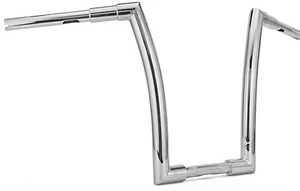 Wsays 14" Rise Handlebar 1.5 inch Fat Ape Hanger Bar Steel Pipe Chrome - Bild 1 von 2