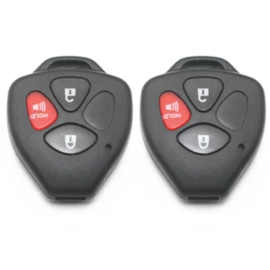 2PCS Remote Key Shell Case for Toyota RAV4 Avalon Camry 3Bts Entry Fobs 05-2019 - Imagen 1 de 5