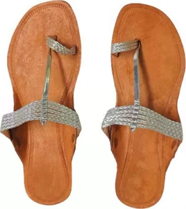 Jesus Damen-Sandale Kolhapuri weiches Leder Chappal HT59 Mode UK-Größe 4–8 - Bild 1 von 6