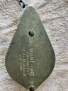 Vintage Strait-Line Chalk Line Reel ~ Blue Powder ~ nachfüllbar - Bild 1 von 3